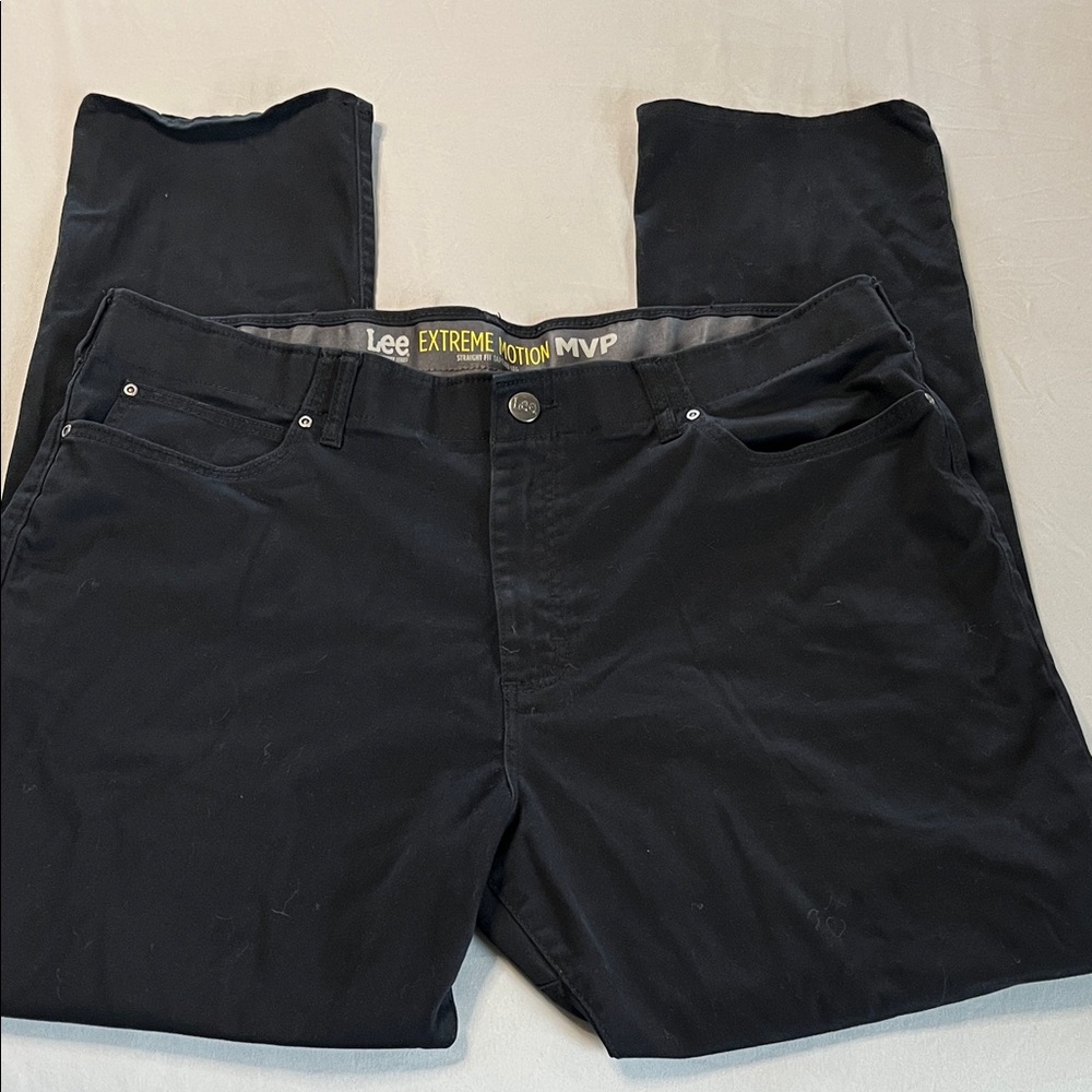 Lee Men's Extreme Motion Black Twill Pants